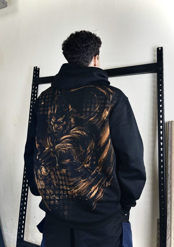 bleach painted hoodie Sun wukong monkey king