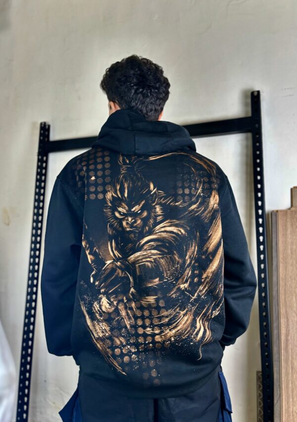 bleach painted hoodie Sun wukong monkey king