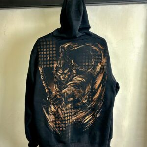 bleach painted hoodie Sun wukong monkey king